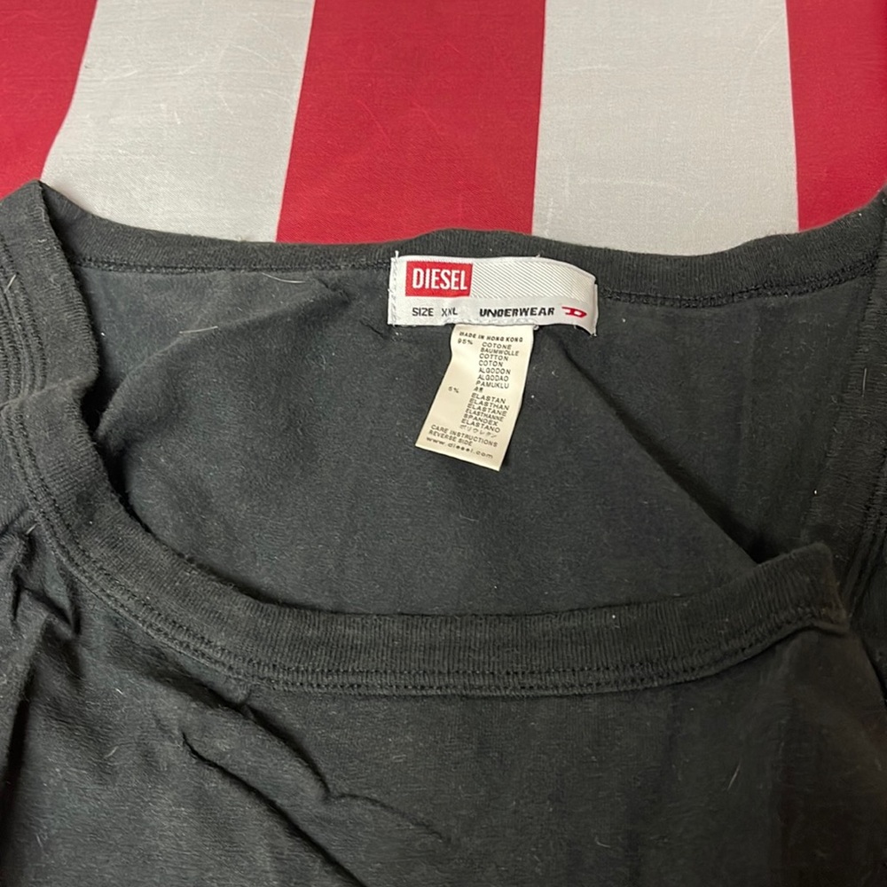Diesel black tank top mens xxl